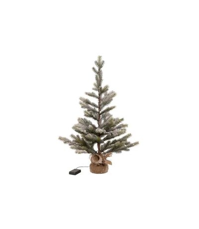Sapin de Noël Déco Led Enneigé 81cm Vert