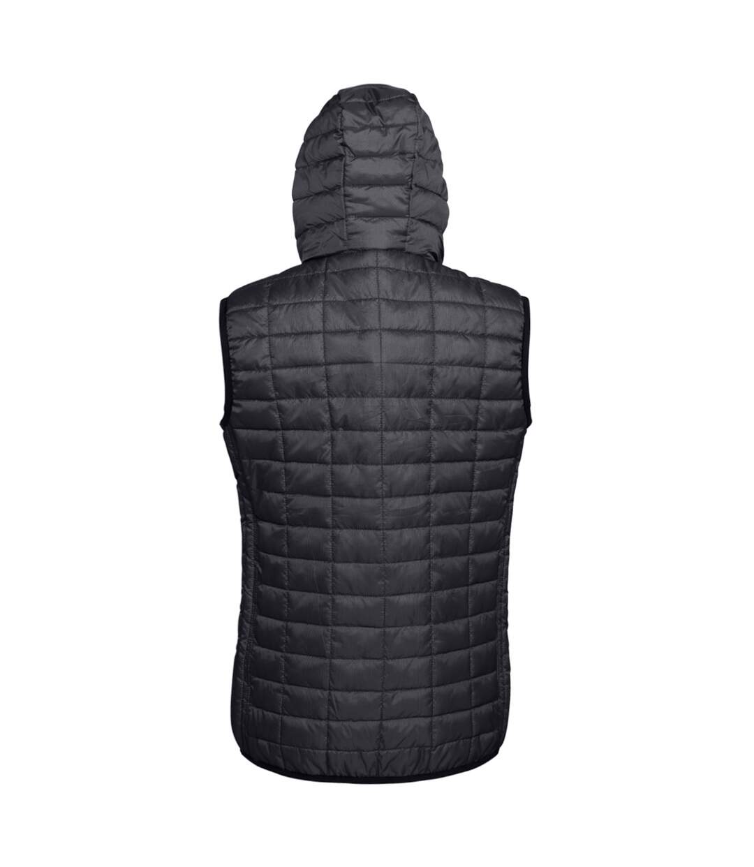 Honeycomb gilet sans manche zippée femme noir 2786-2