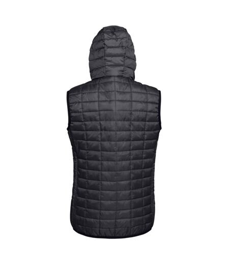 Honeycomb gilet sans manche zippée femme noir 2786