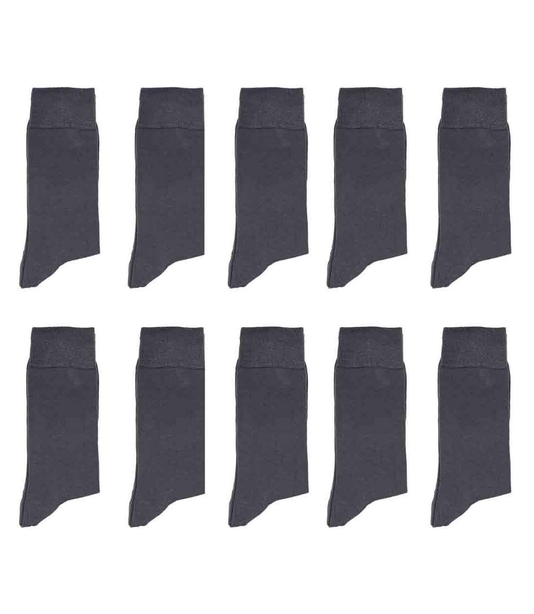 Lot de 10 paires de chaussettes Fil d'Ecosse sur lycra nu-1