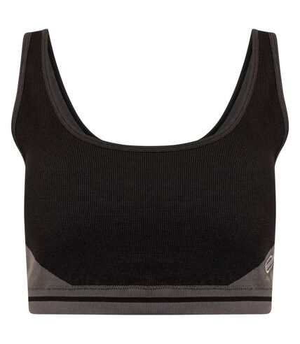 Dare 2B Womens/Ladies Don´t Sweat It Recycled Bikini Top (Black/Charcoal Grey) - UTRG6985