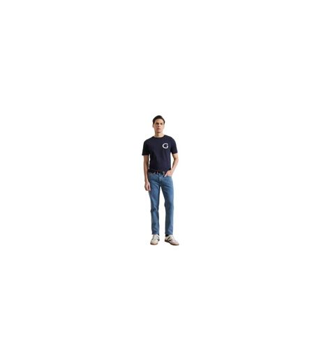 Mens Graphic Print T-shirt Evening Blue Gant