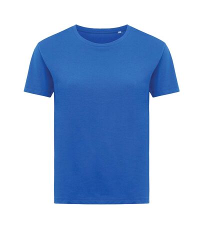 Womens/ladies yala recycled cotton lightweight t-shirt royal blue Iqoniq