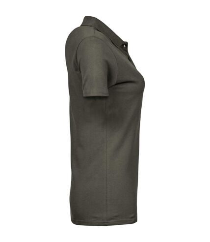 Tee Jays Womens/Ladies Luxury Stretch Short Sleeve Polo Shirt (Deep Green)