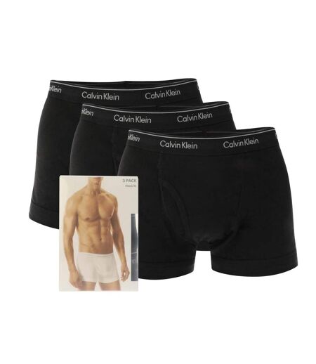 Pack Of 3  Mens Low Rise Boxer Shorts  Black Calvin Klein