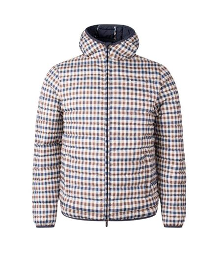 Doudoune Matelassée Motif/style À Carreaux Active Homme Beige Aquascutum