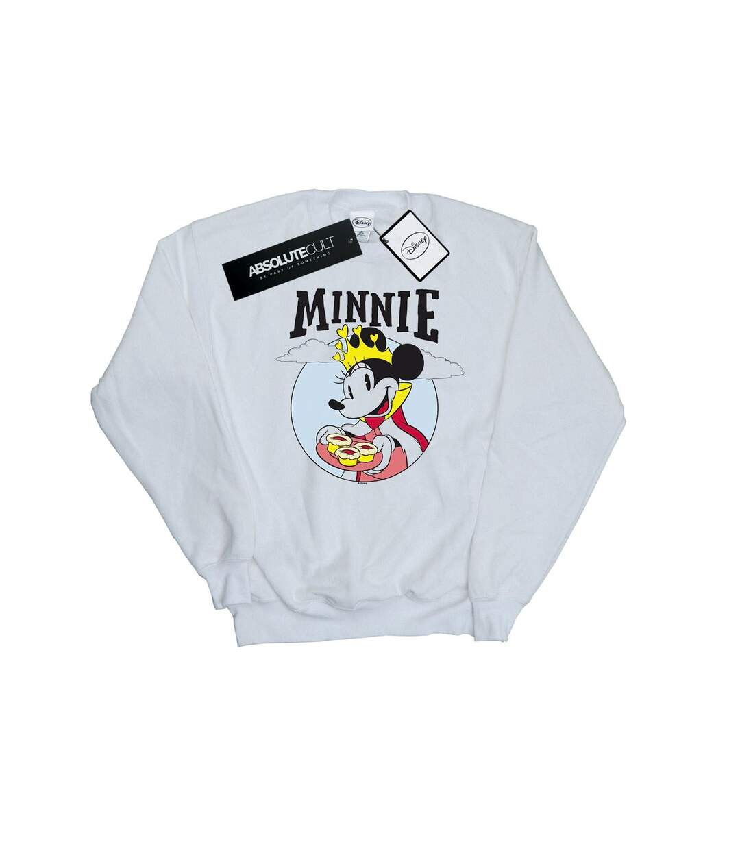 Disney Sweatshirt Minnie Mouse Queen Womens/Ladies (Blanc) - UTBI27541-1