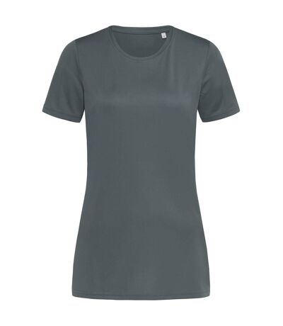 Stedman Womens/Ladies Active Sports Tee (Granite Grey) - UTAB336