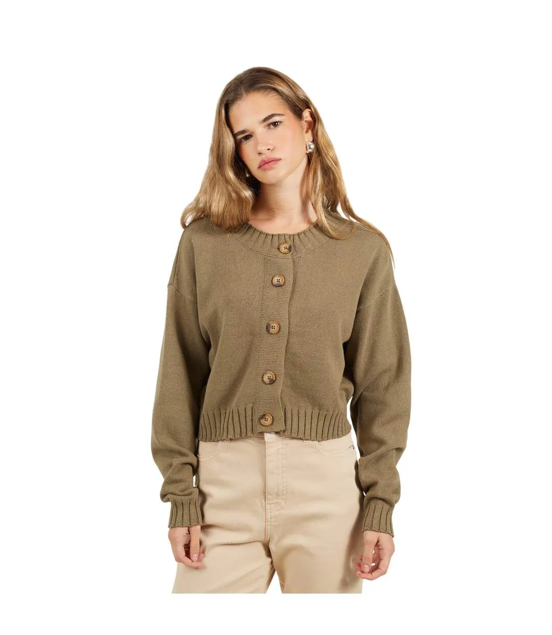 Cardigan Femme Kaki Brave Soul-2