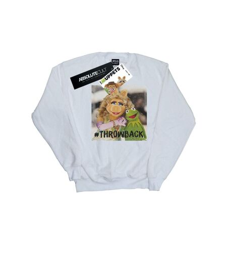 Disney Sweatshirt The Muppets Throwback Photo Womens/Ladies (Blanc) - UTBI31269