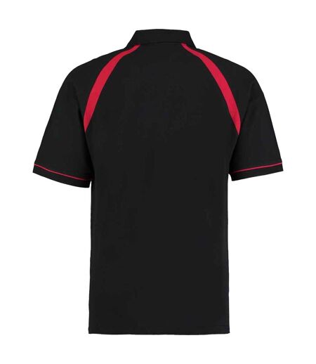 Polo Oak Hill Homme Noir Rouge Vif Kustom Kit