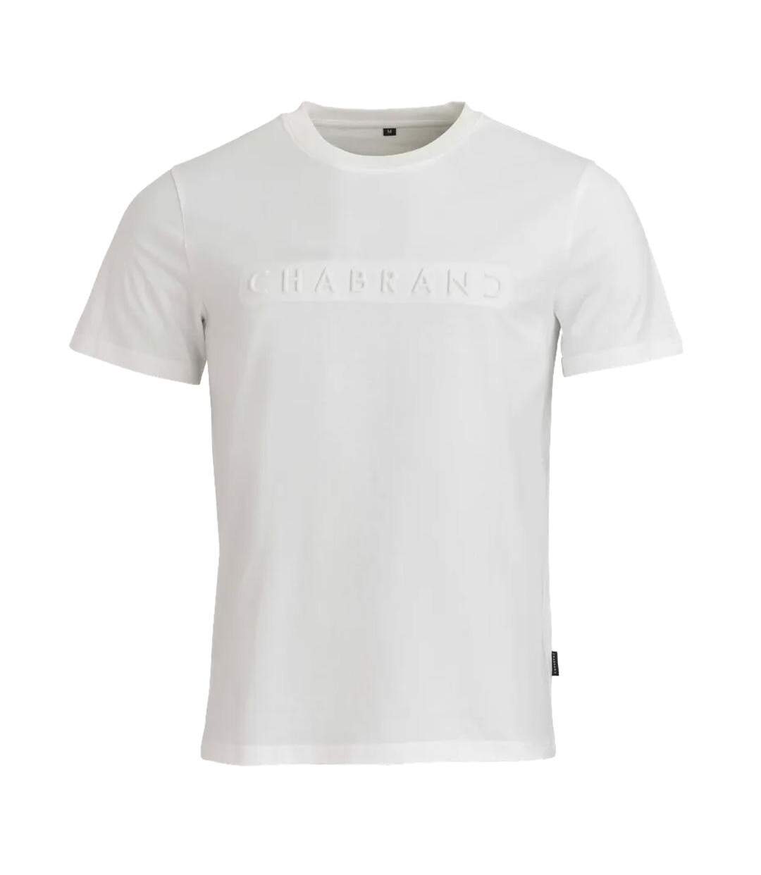 T-Shirt blanc homme chabrand 60215-1