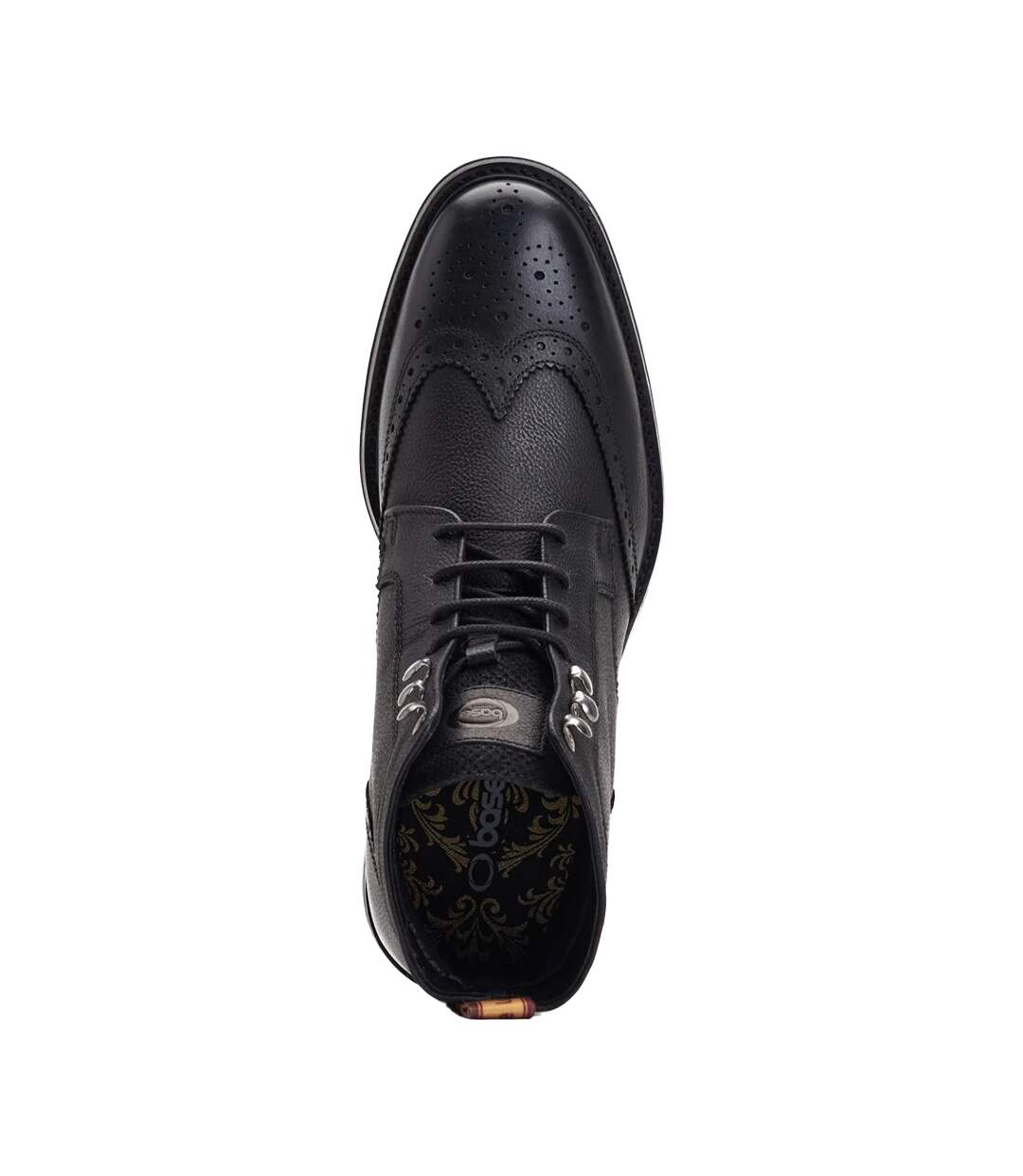 Chaussures Brogues Hemlock Homme Noir Base London-4