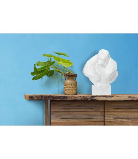 Statue Design Sculpture Kenya 50cm Blanc