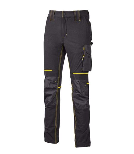 Pantalon Atom - Femme - UPPE145L - noir carbon et jaune