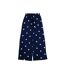 Ensemble De Pyjama Long Motif/style À Pois Femme Bleu Marine Linea-3