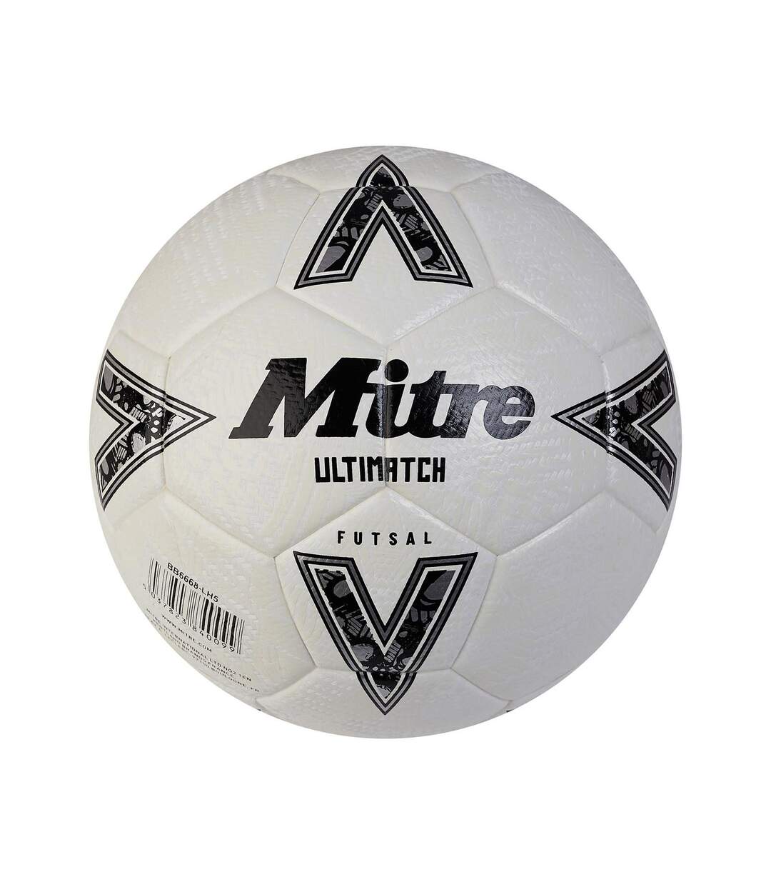 Ballon de foot ultimatch futsal taille 4 blanc / noir Mitre-1