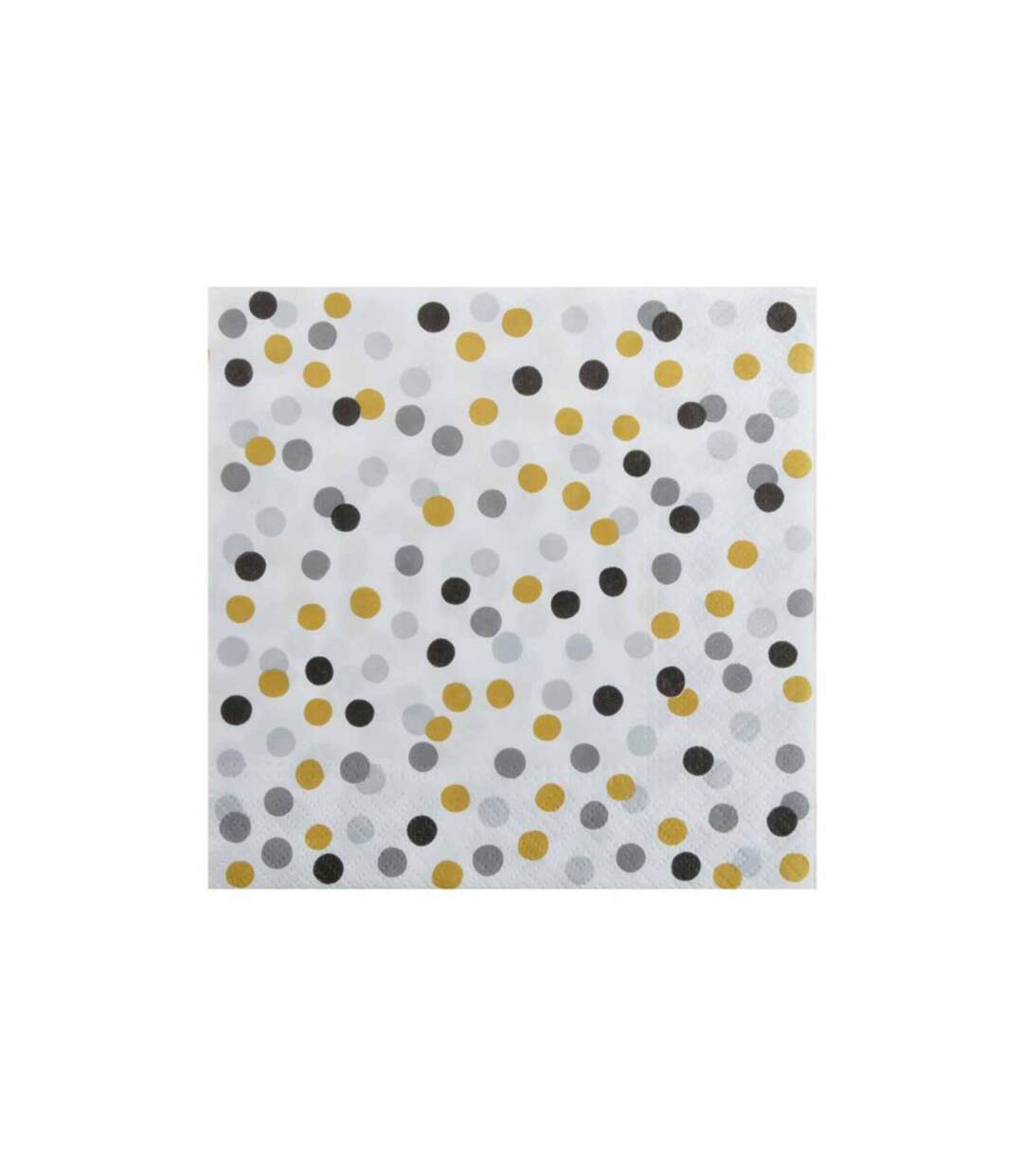 Lot de 20 Serviettes en Papier Confettis 33x33cm Multicolore-1
