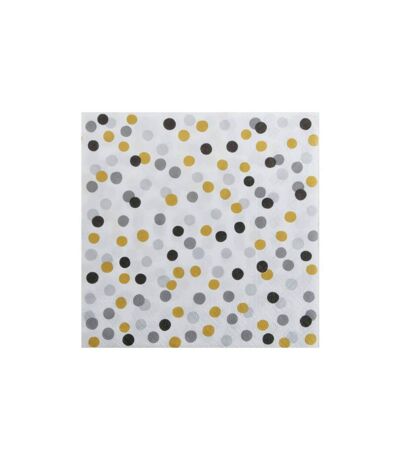 Lot de 20 Serviettes en Papier Confettis 33x33cm Multicolore