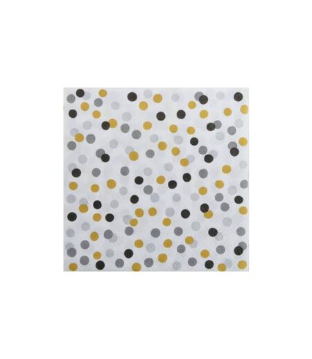 Lot de 20 Serviettes en Papier Confettis 33x33cm Multicolore