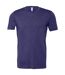 Canvas Unisex Jersey Crew Neck Short Sleeve T-Shirt (Heather Midnight Navy) - UTBC163
