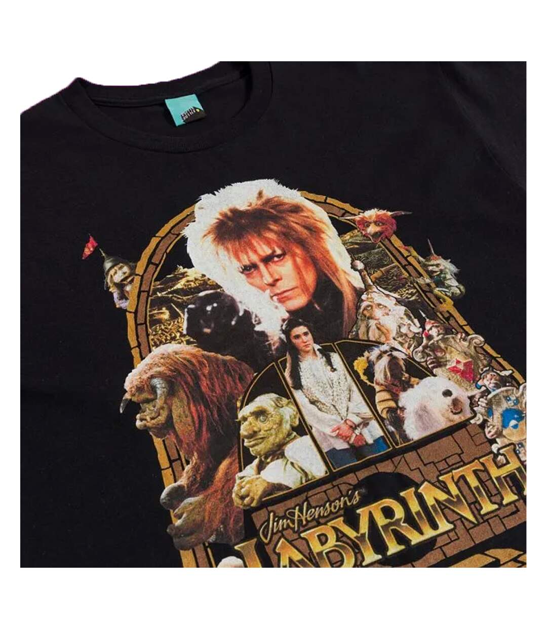 T-shirt Adulte Noir Labyrinth-3