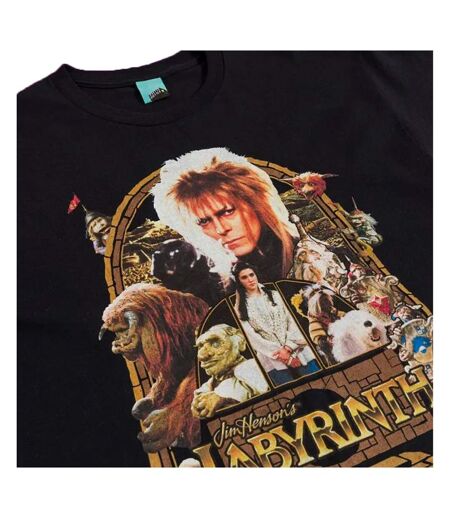 T-shirt Adulte Noir Labyrinth