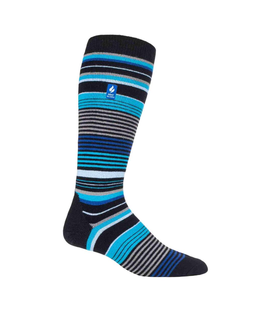 Mens Thin Warm Winter Knee High Lightweight Thermal Ski Socks-1