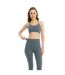 Womens/ladies amaya sports bra slate green Lookus