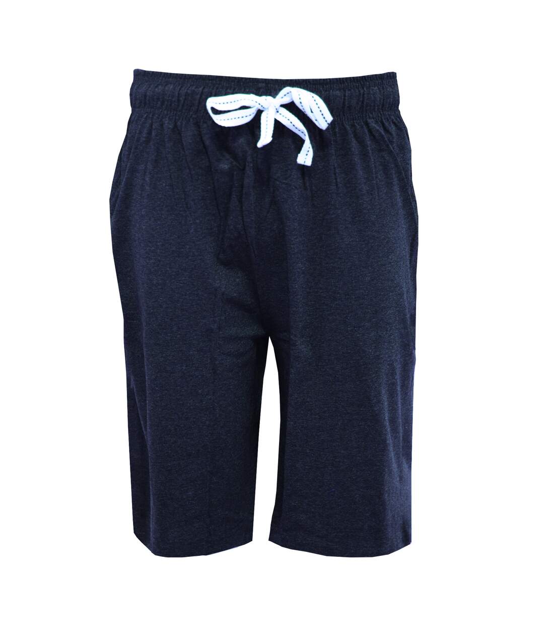 Mens stripe short lounge set navy Momentii-3