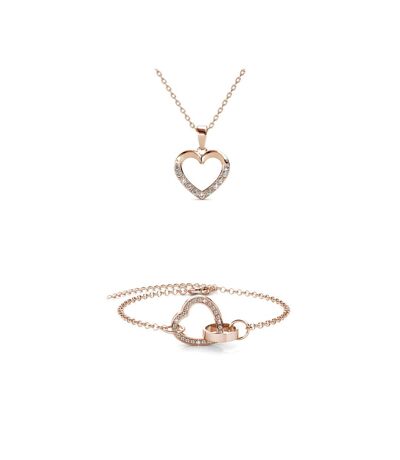 Parure et Coffret Locked Heart Necklace, Cristal d'Autriche