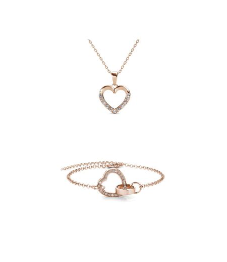 Parure et Coffret Locked Heart Necklace, Cristal d'Autriche