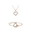 Parure et Coffret Locked Heart Necklace, Cristal d'Autriche