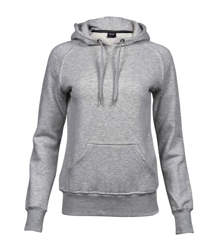Tee Jays Womens/Ladies Raglan Hooded Sweatshirt (Heather Gray) - UTPC3427