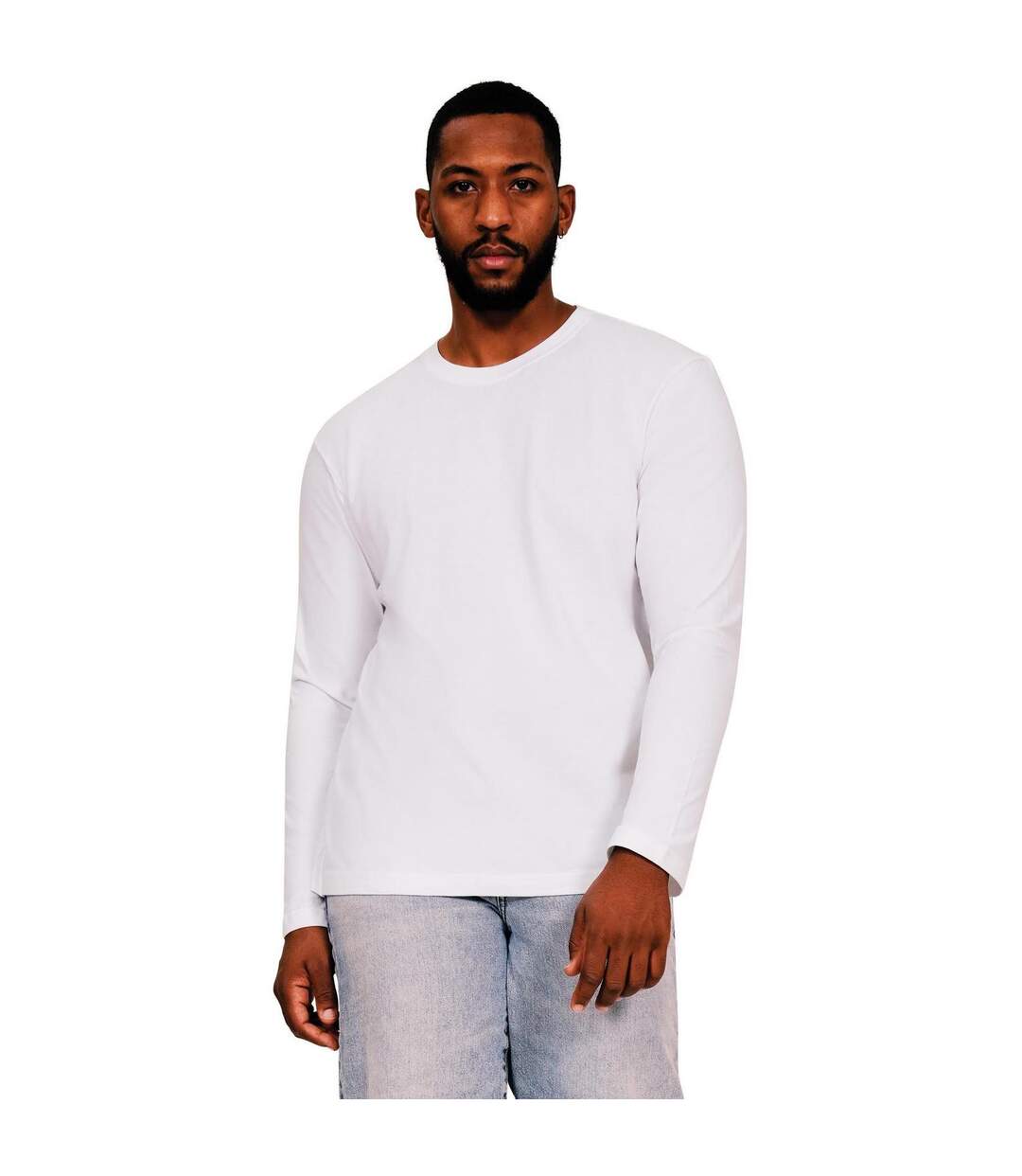 T-shirt homme blanc Casual Classic-1