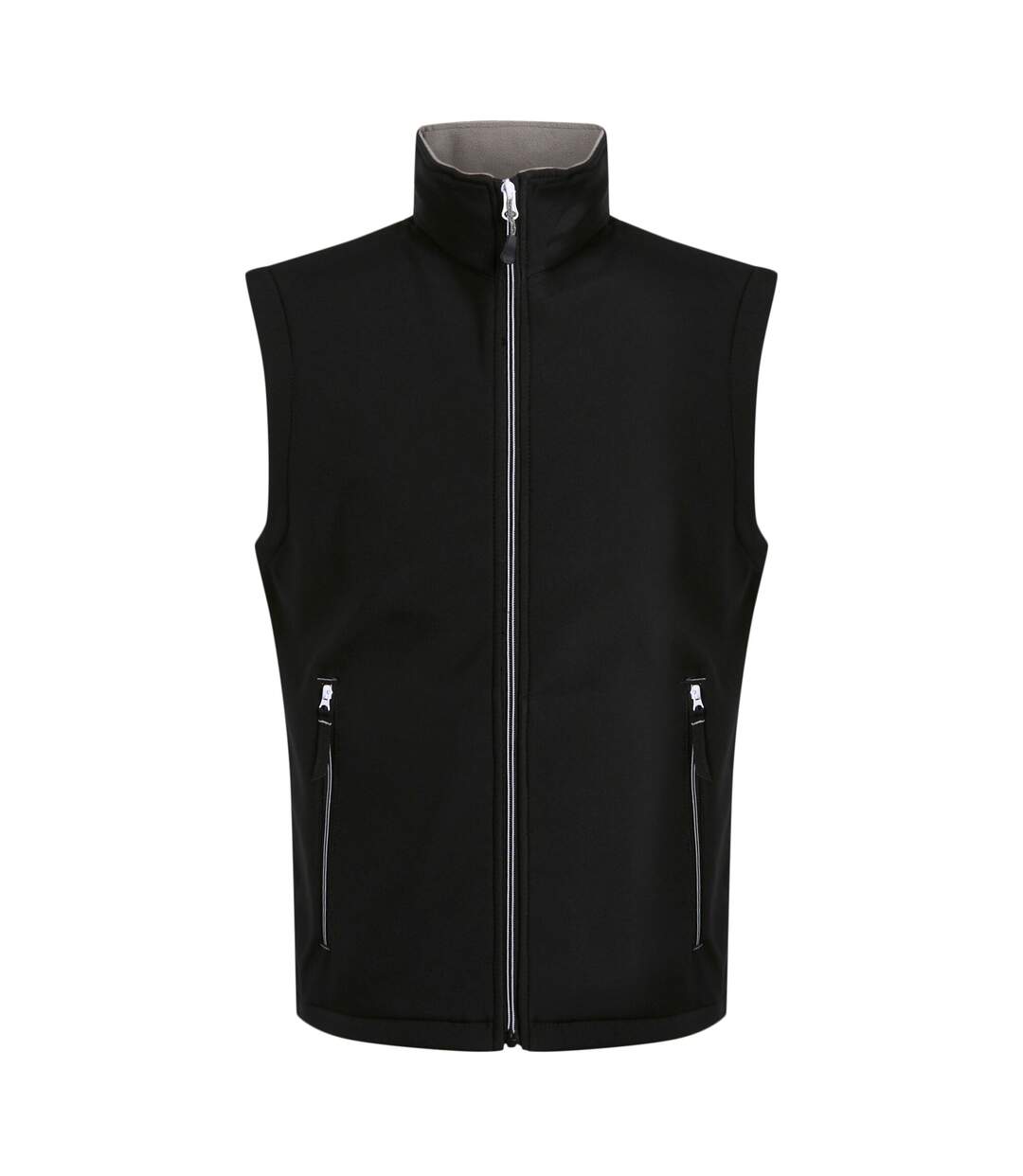 Mens Softshell 2 Layer Body Warmer Black Mineral Grey Regatta Professional-2