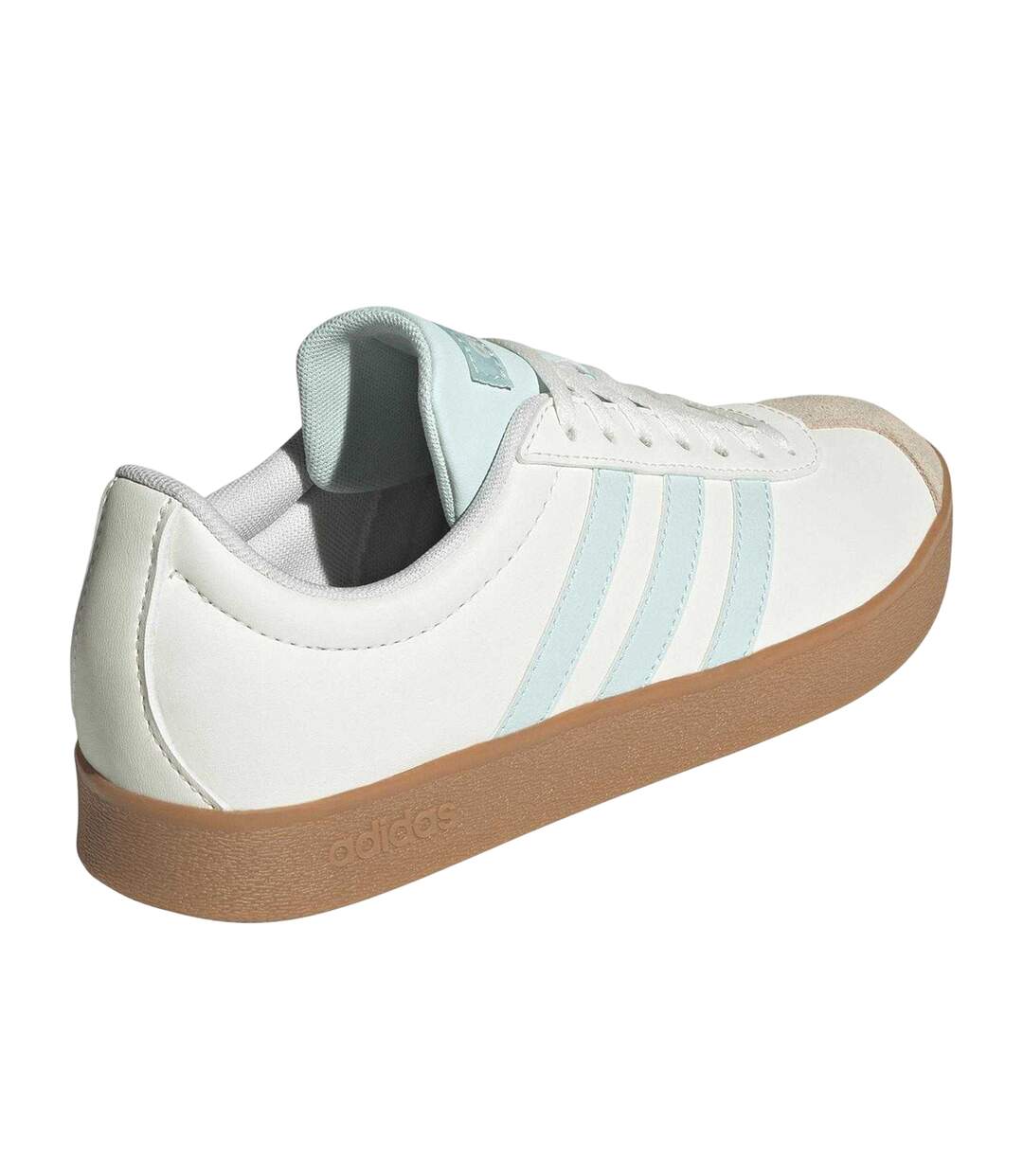 Womens/ladies 3 Stripes Synthetic Trainers White Adidas-2