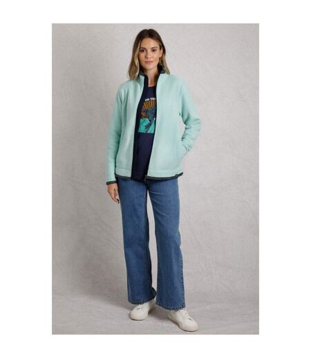 Womens/ladies ariana grid eco friendly full zip fleece jacket sea spray Weird Fish