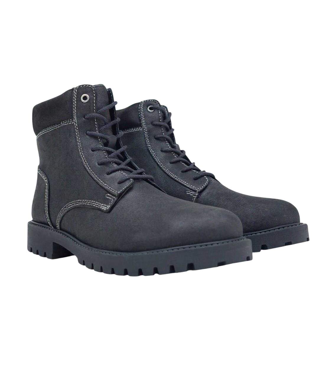 Mens Rascart Leather Boots Black Firetrap-4