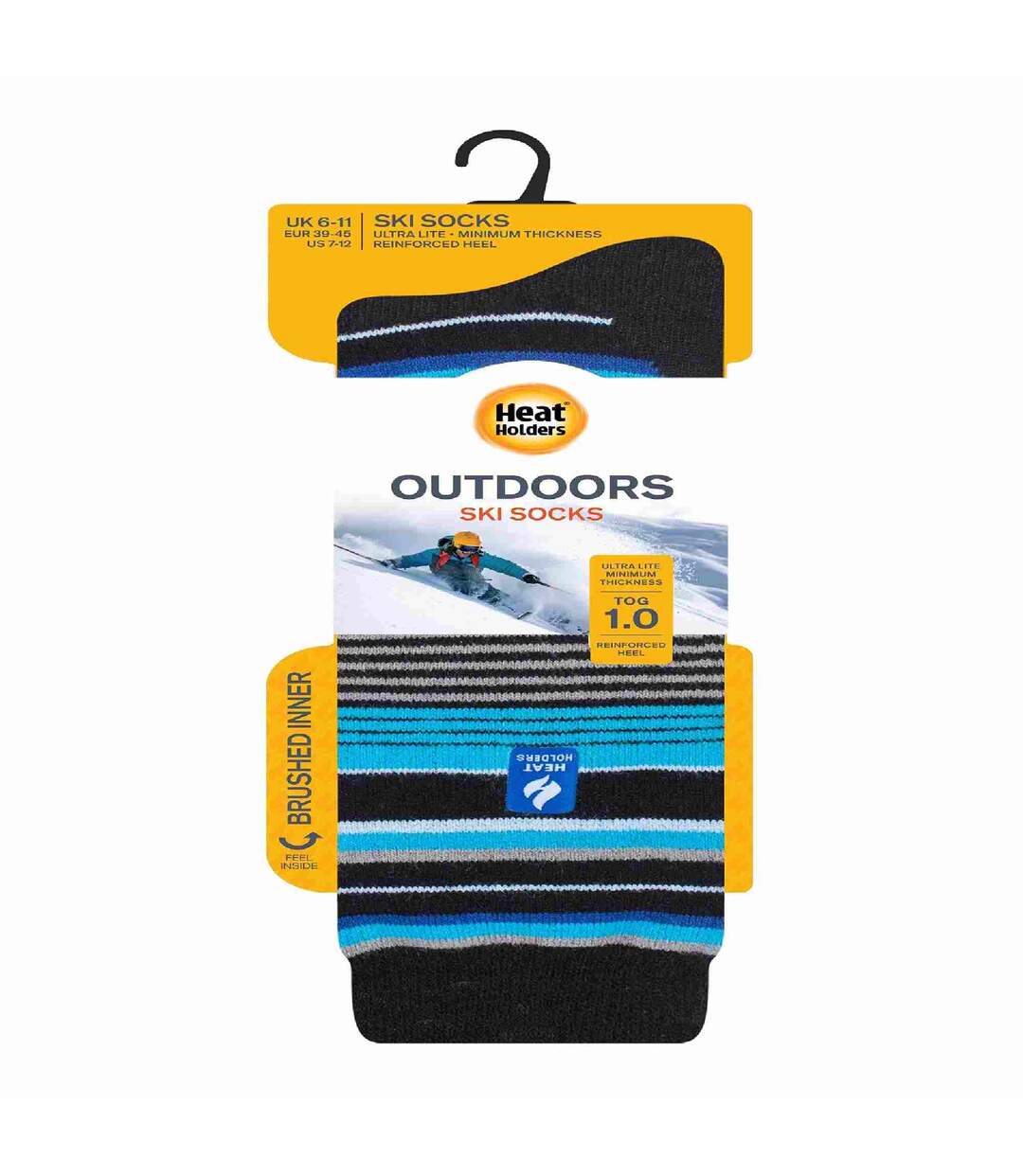 Mens Thin Warm Winter Knee High Lightweight Thermal Ski Socks-2