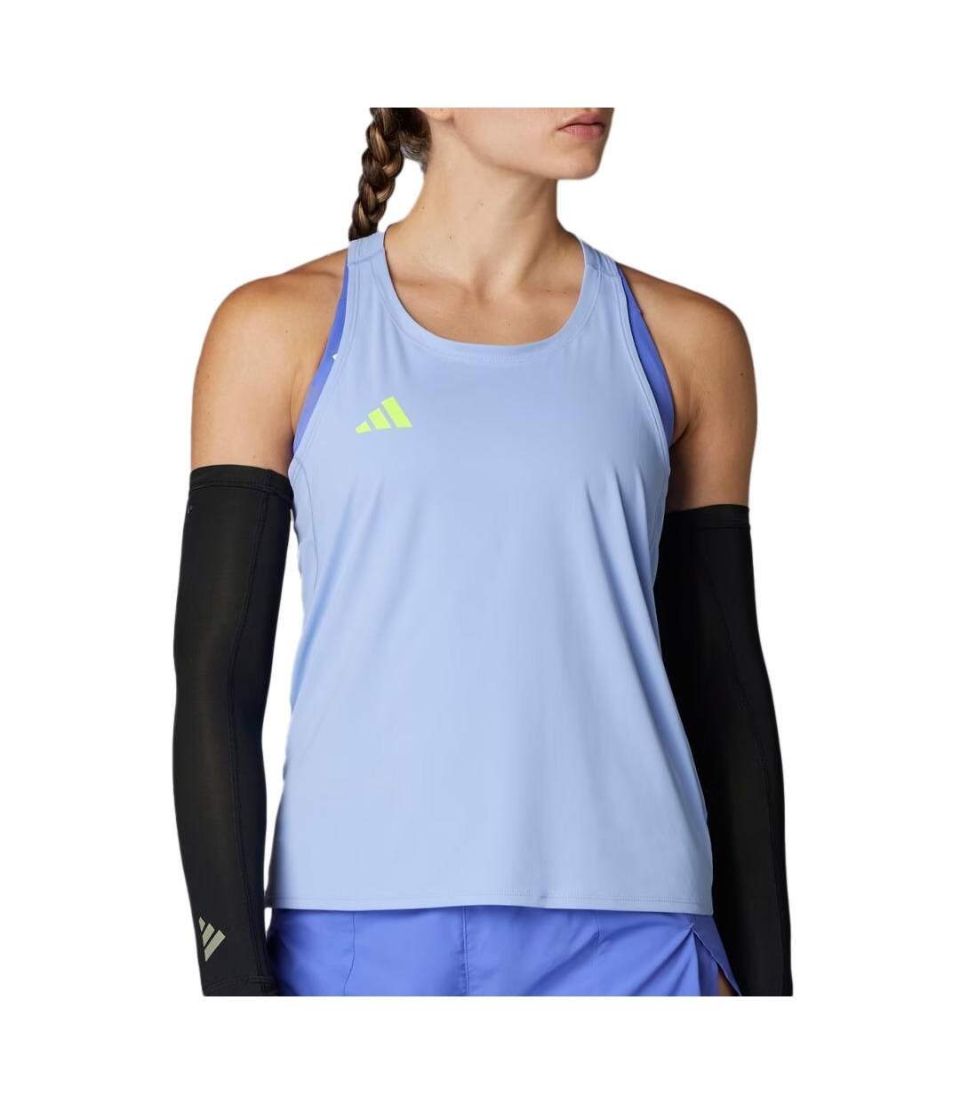 Débardeur bleu femme adidas adizero-1
