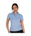 Womens/ladies Classic Micro Pique Golf Polo Shirt Cerulean Island Green-3