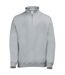 Awdis Mens Plain Sophomore ¼ Zip Sweatshirt (Heather Grey) - UTRW177