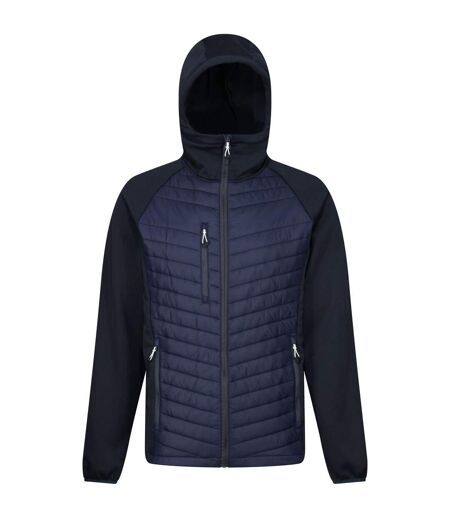 Mens Navigate Quilted Hybrid Jacket Navy Slate Grey Regatta