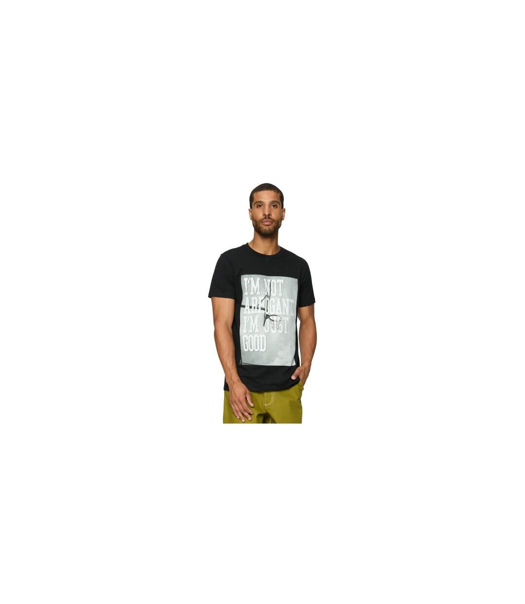 T-shirt I'm Not Arrogant I'm Just Good Homme Noir Mister Tee-2