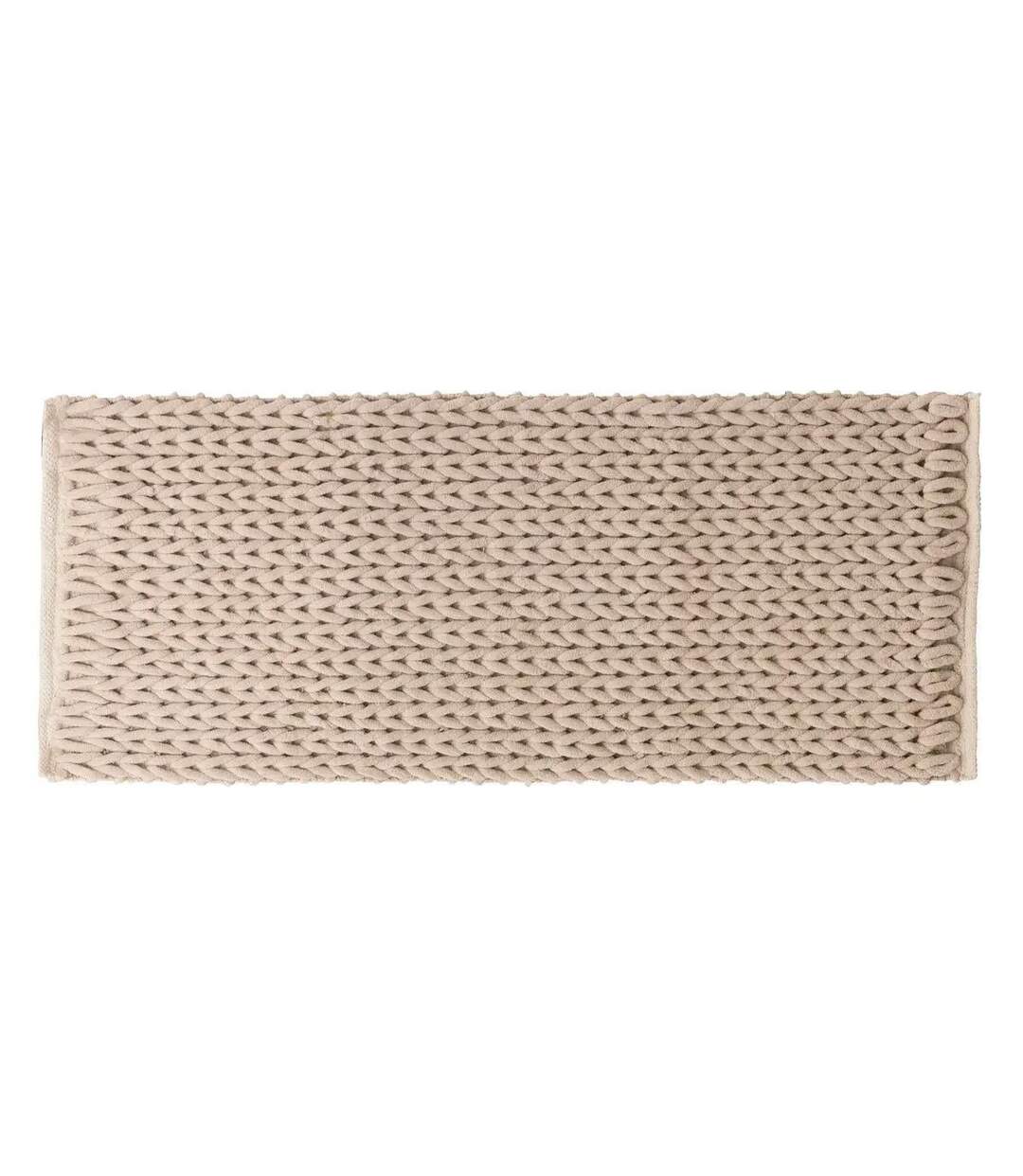Tapis de Salle de Bain Tissé Épais 50x120cm Naturel-1