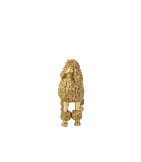 Statue Caniche Debout Trina 66cm Doré