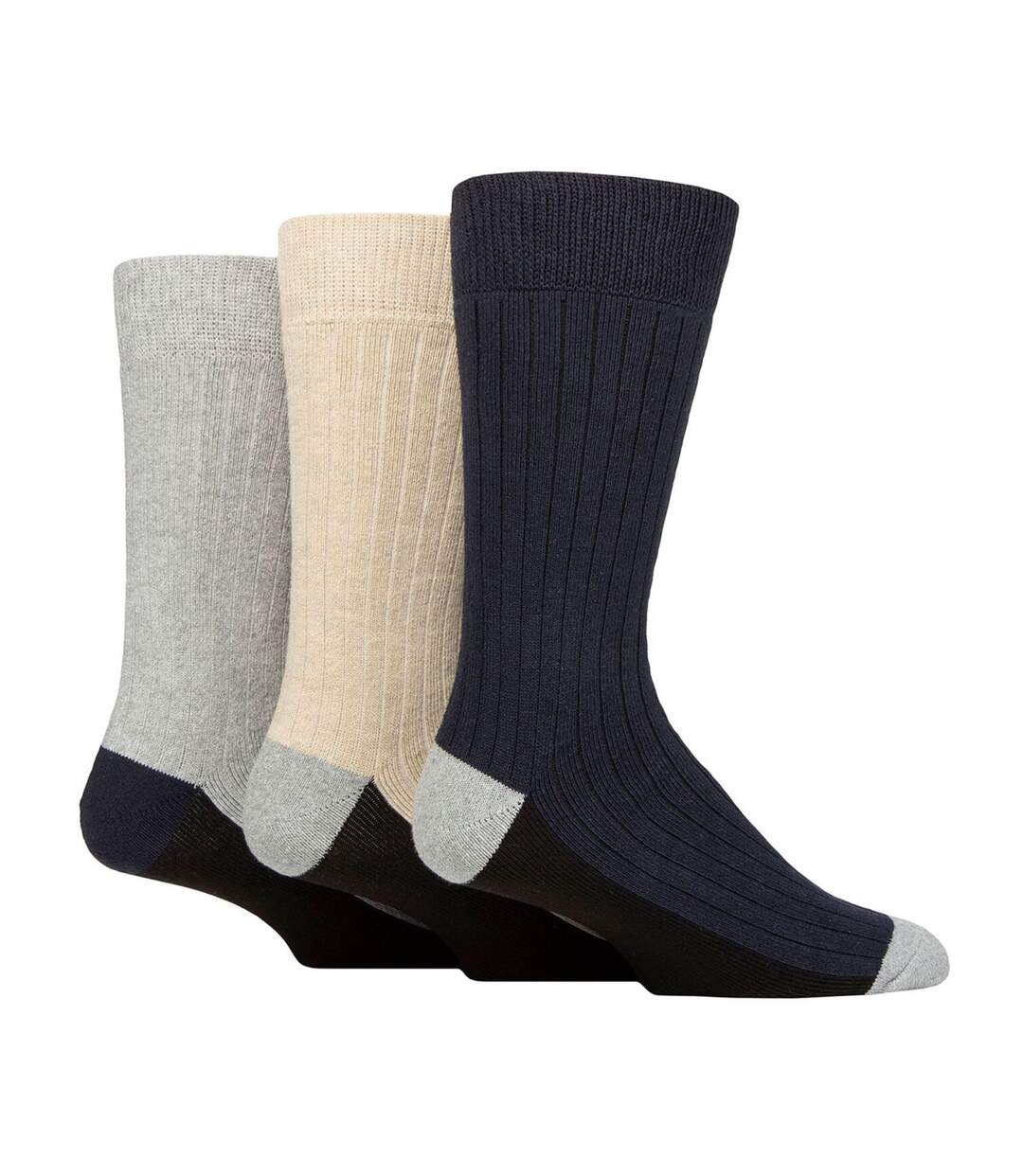Lot de 3 chaussettes pour bottes en coton recyclé pour hommes-1