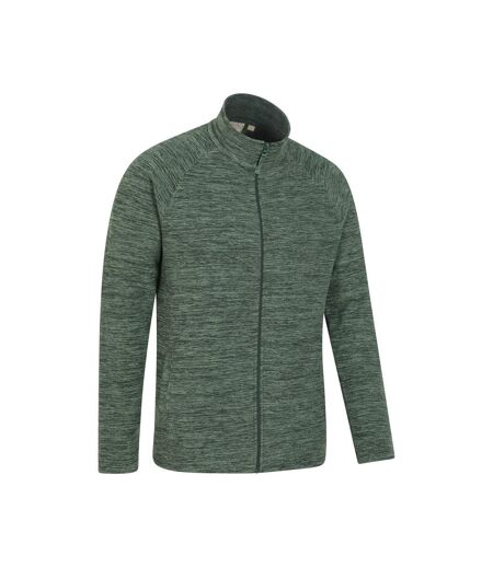 Mountain Warehouse Mens Snowdon II Full Zip Fleece Jacket (Green)