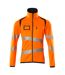 Veste Polaire Accelerate Safe Homme Orange Fluo Bleu Marine Foncé Mascot-1